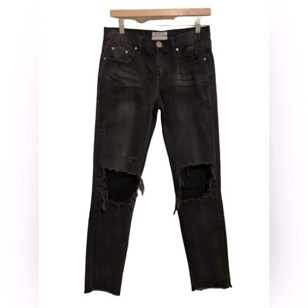 ONE by ONE TEASPOON denim jeans 26 black awesome baggies